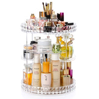 Elegant Crystal Rotating Organizer