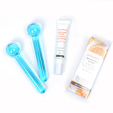 Ice globes & VC Eye Cream duo for people with fine lines and bags under the eyes