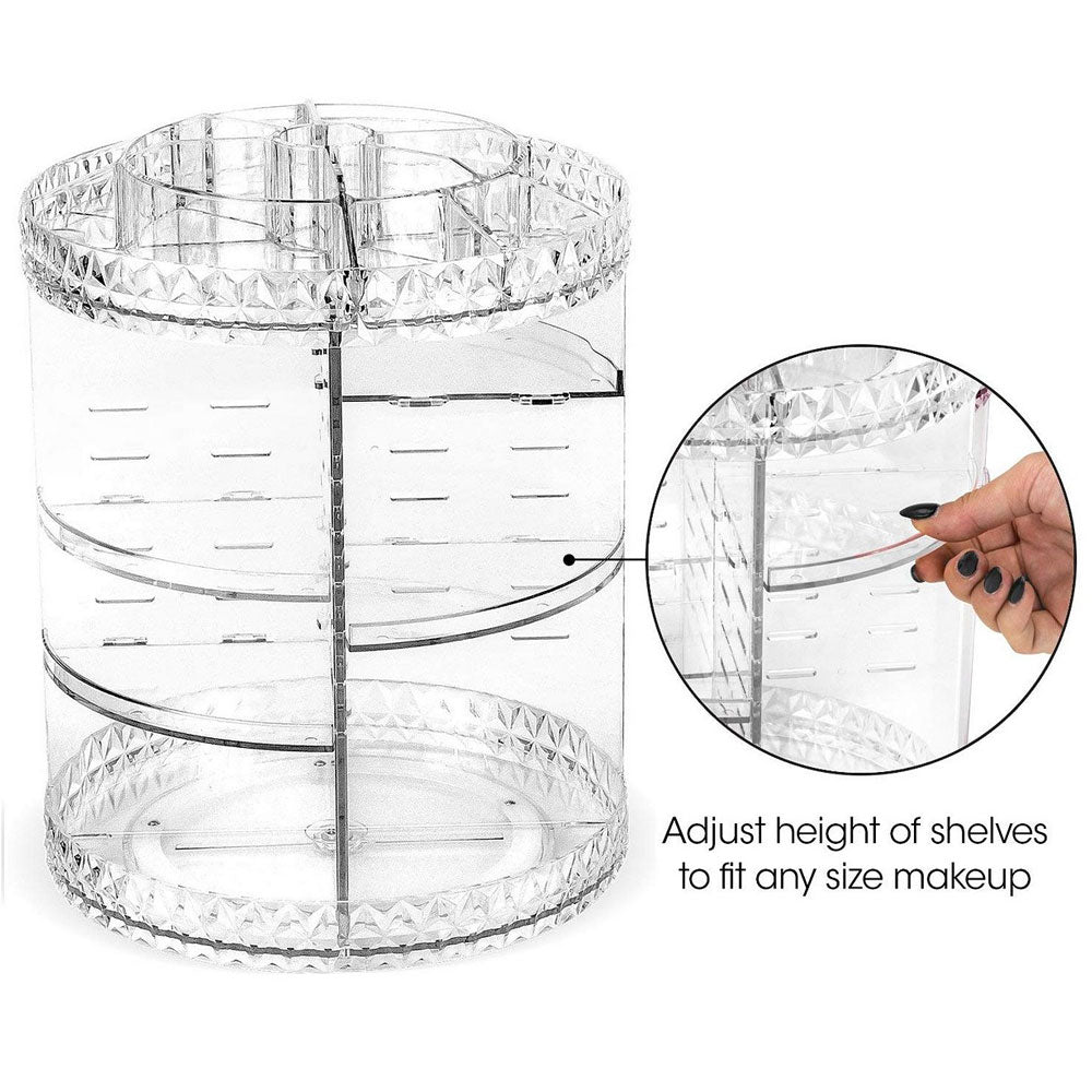 Rotating Beuaty Organizer- Without Trouble in Digging Through Drawer